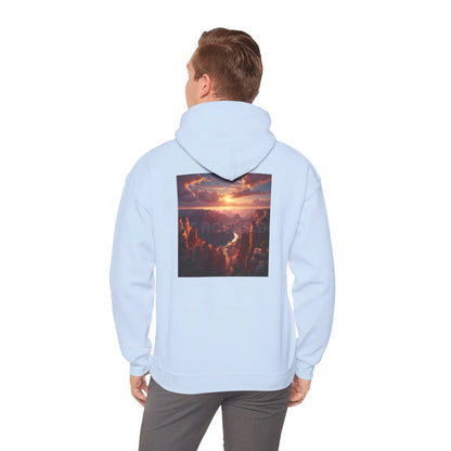 Canyon Hooded Sweatshirt - Cozy Unisex Sweatshirt for Artists Gift for Art Lovers Casual Wear Unique Graphic Hoodie