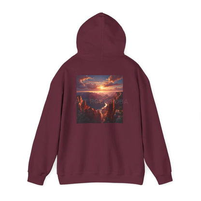 Canyon Hooded Sweatshirt - Cozy Unisex Sweatshirt for Artists Gift for Art Lovers Casual Wear Unique Graphic Hoodie