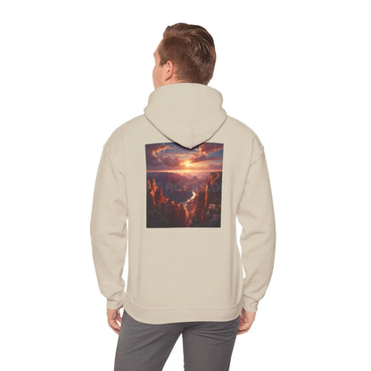 Canyon Hooded Sweatshirt - Cozy Unisex Sweatshirt for Artists Gift for Art Lovers Casual Wear Unique Graphic Hoodie