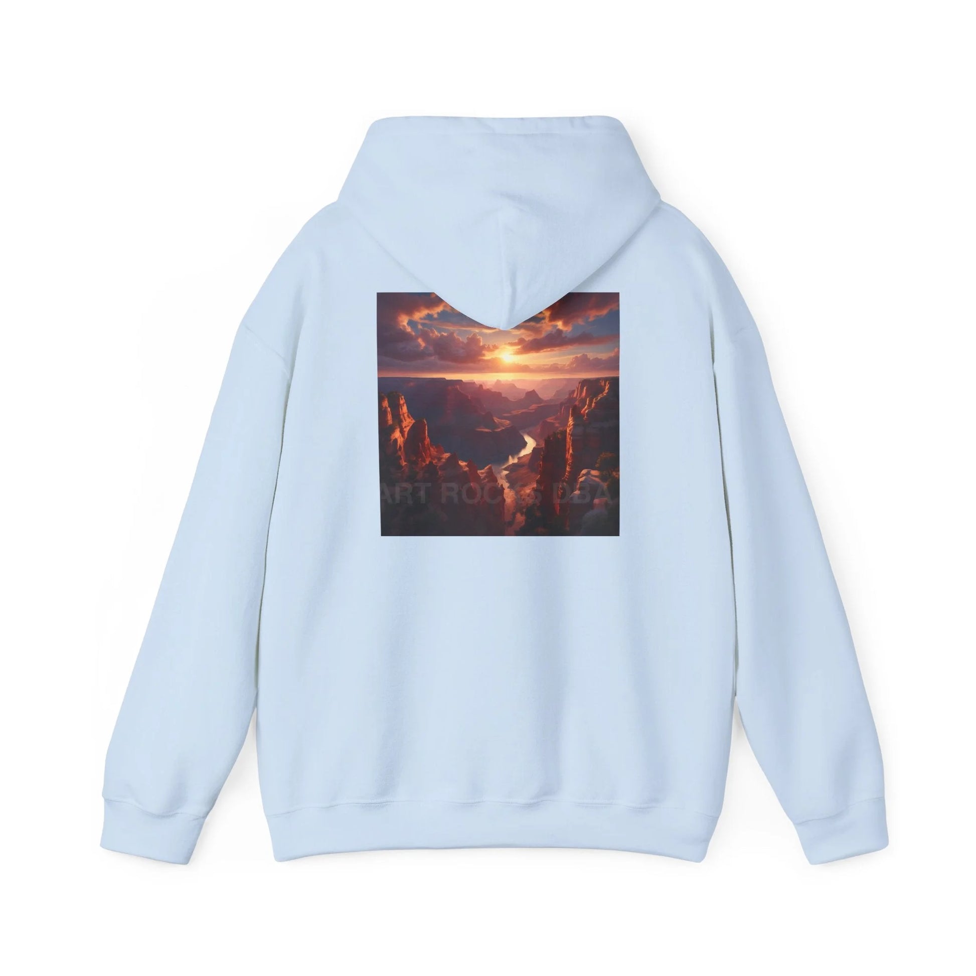 Canyon Hooded Sweatshirt - Cozy Unisex Sweatshirt for Artists Gift for Art Lovers Casual Wear Unique Graphic Hoodie