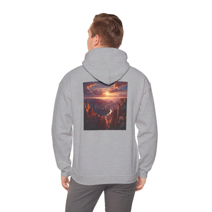 Canyon Hooded Sweatshirt - Cozy Unisex Sweatshirt for Artists Gift for Art Lovers Casual Wear Unique Graphic Hoodie