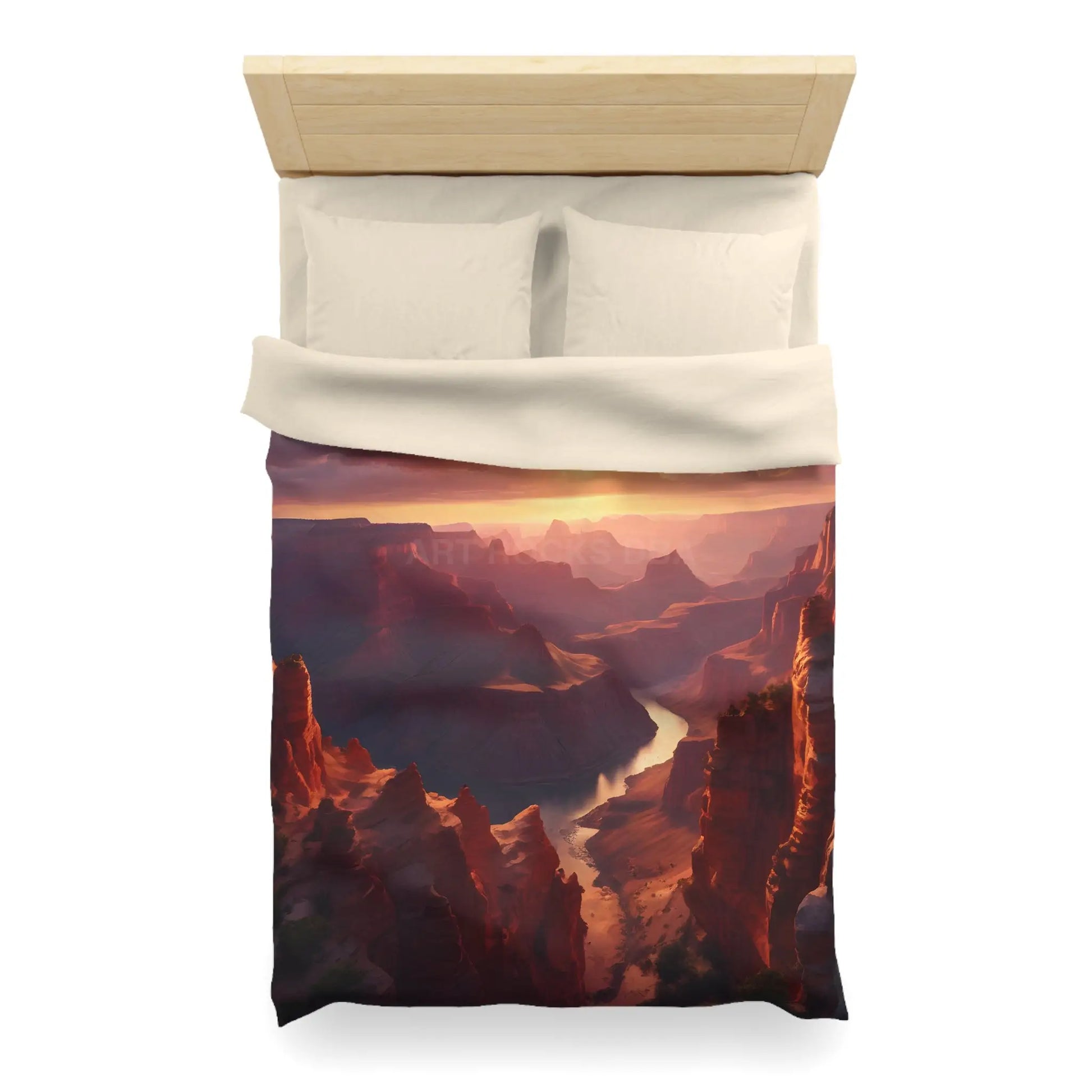 Canyon Sunset Microfiber Duvet Cover - Nature Inspired Bedding Cozy Bedroom Decor Dreamy Home Aesthetic Gift for Nature