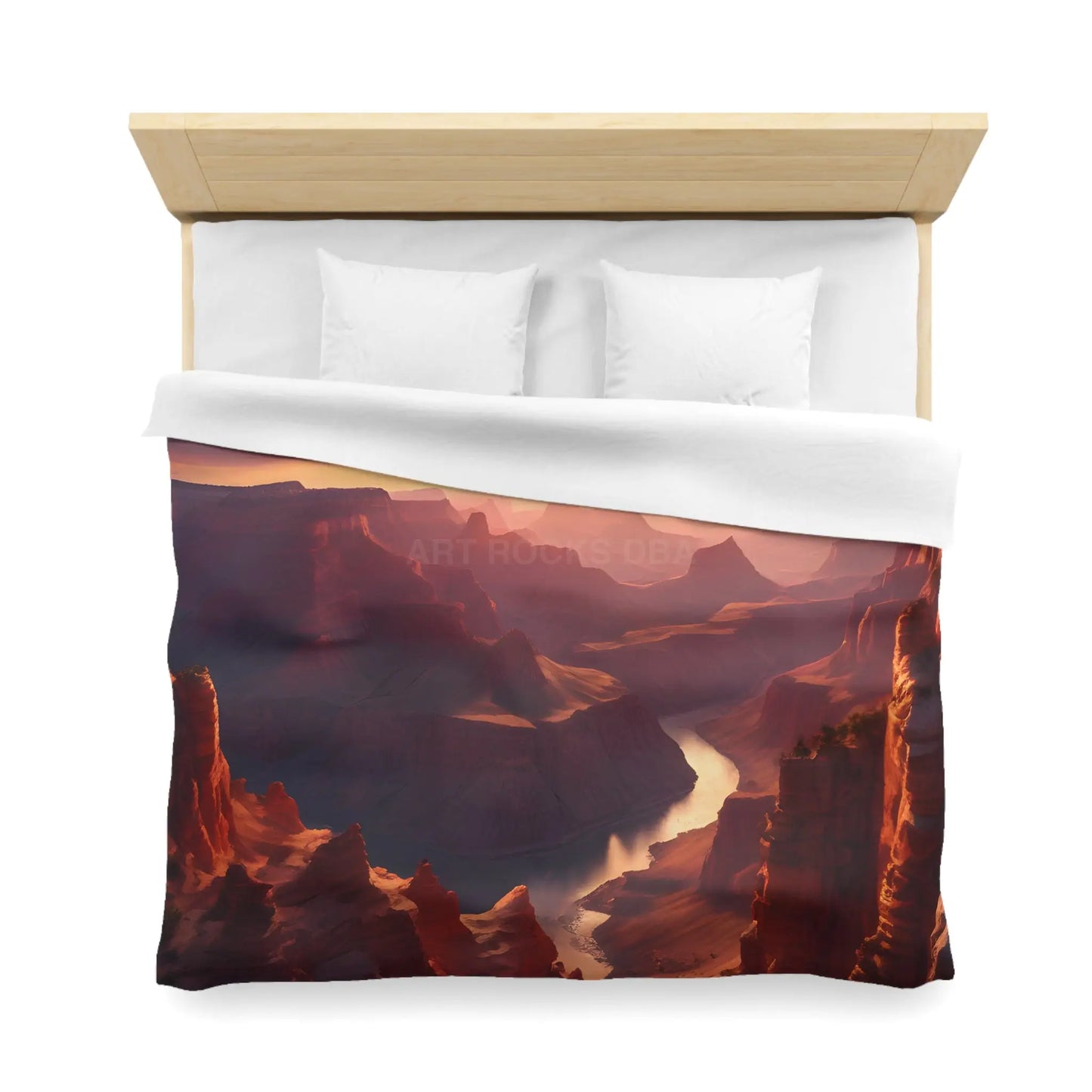 Canyon Sunset Microfiber Duvet Cover - Nature Inspired Bedding Cozy Bedroom Decor Dreamy Home Aesthetic Gift for Nature
