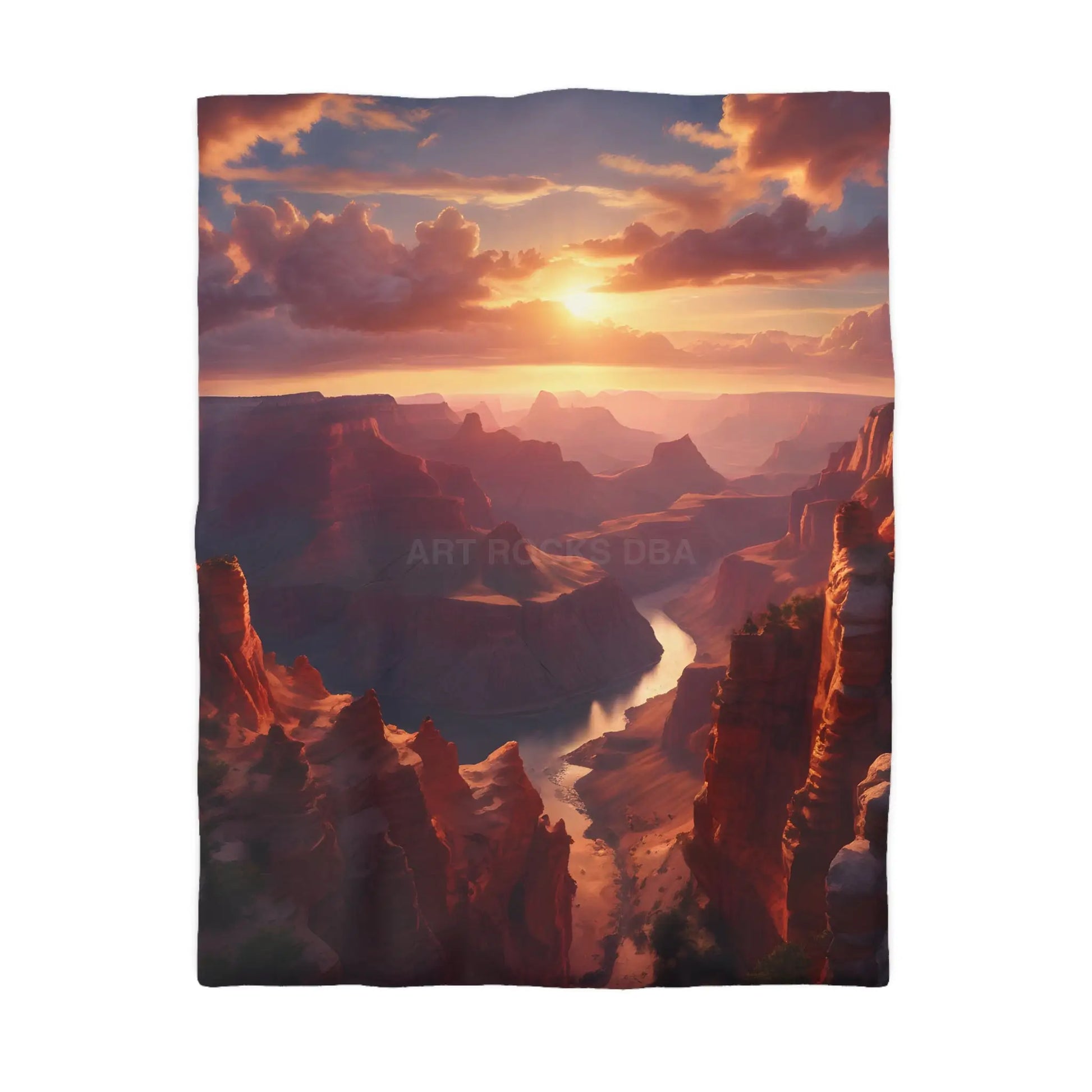 Canyon Sunset Microfiber Duvet Cover - Nature Inspired Bedding Cozy Bedroom Decor Dreamy Home Aesthetic Gift for Nature