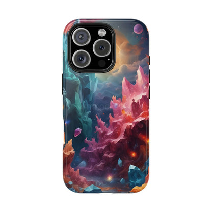 Celestial Crystal World Tough Phone Cases | Galaxy Art | Unique Phone Covers | Space-Themed Accessories | Gifts