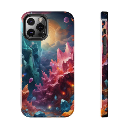 Celestial Crystal World Tough Phone Cases | Galaxy Art | Unique Phone Covers | Space-Themed Accessories | Gifts