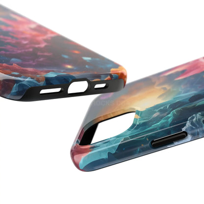 Celestial Crystal World Tough Phone Cases | Galaxy Art | Unique Phone Covers | Space-Themed Accessories | Gifts