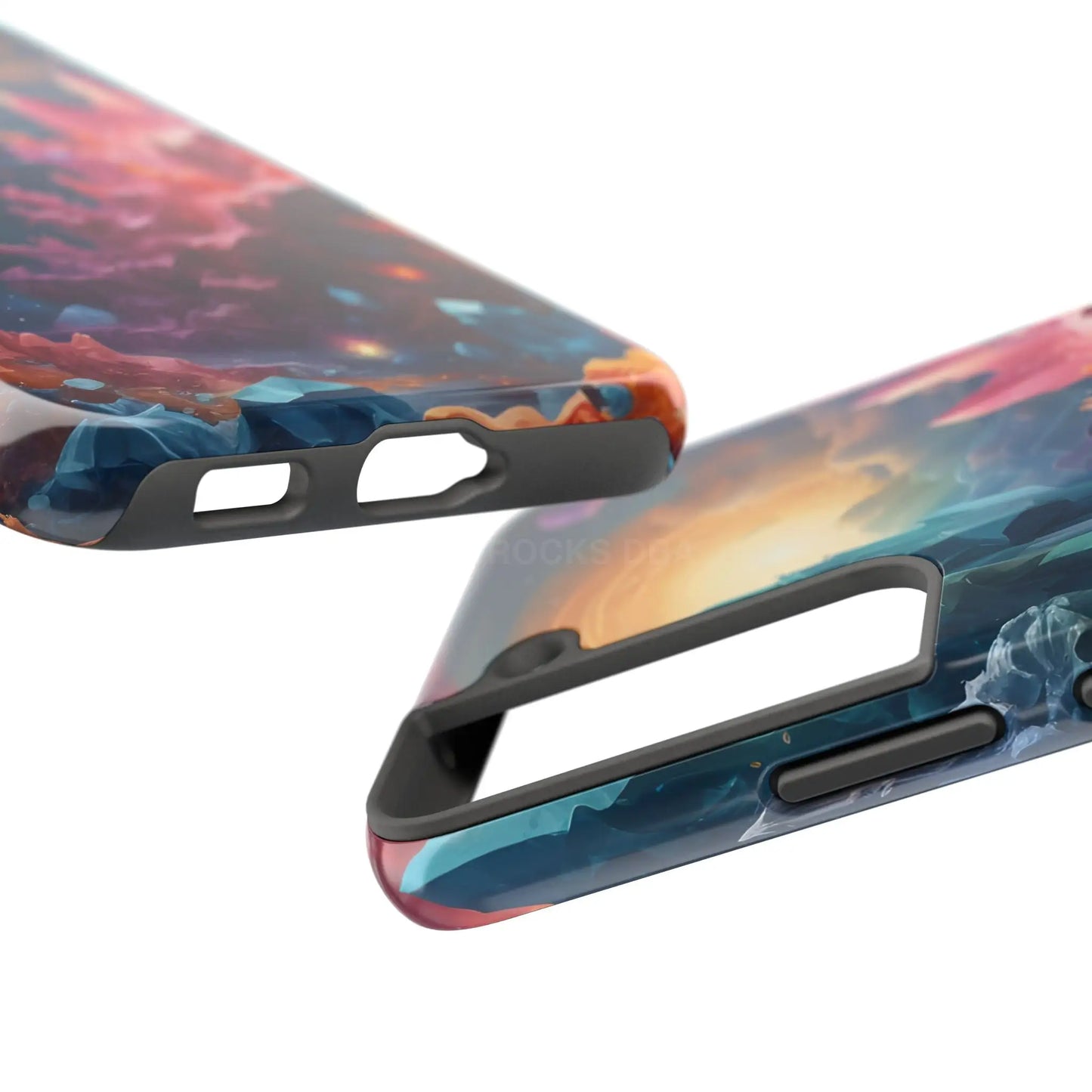 Celestial Crystal World Tough Phone Cases | Galaxy Art | Unique Phone Covers | Space-Themed Accessories | Gifts