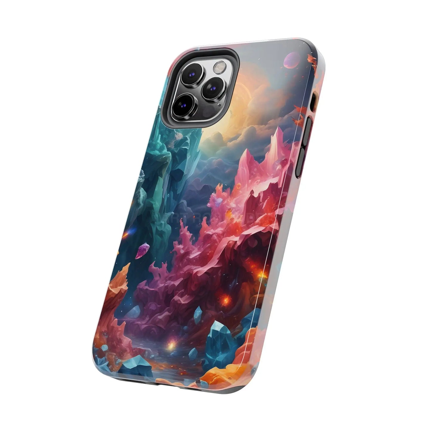 Celestial Crystal World Tough Phone Cases | Galaxy Art | Unique Phone Covers | Space-Themed Accessories | Gifts