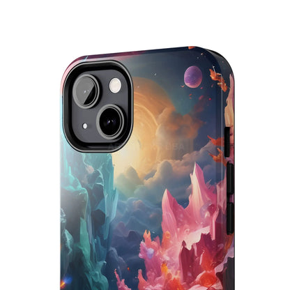 Celestial Crystal World Tough Phone Cases | Galaxy Art | Unique Phone Covers | Space-Themed Accessories | Gifts