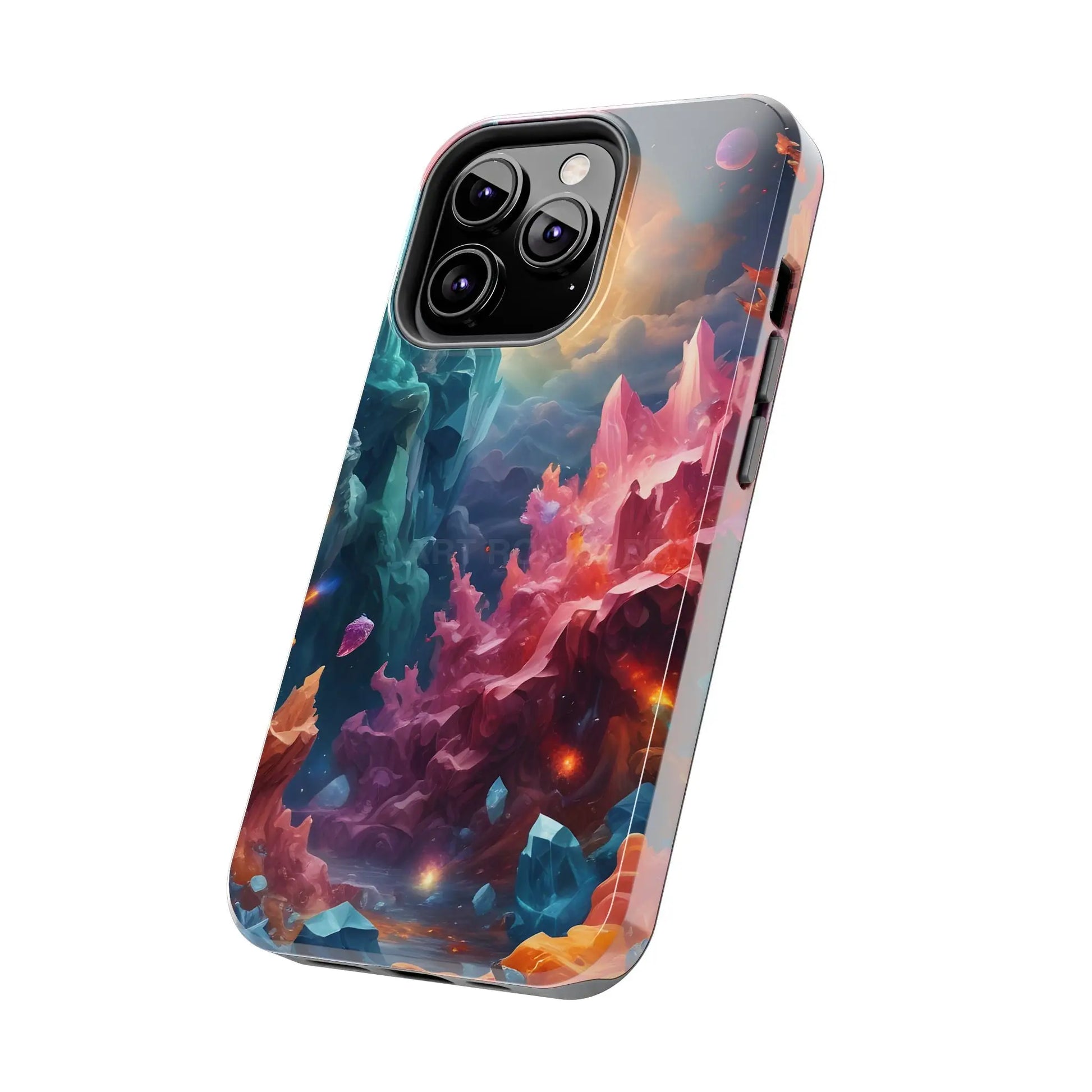 Celestial Crystal World Tough Phone Cases | Galaxy Art | Unique Phone Covers | Space-Themed Accessories | Gifts