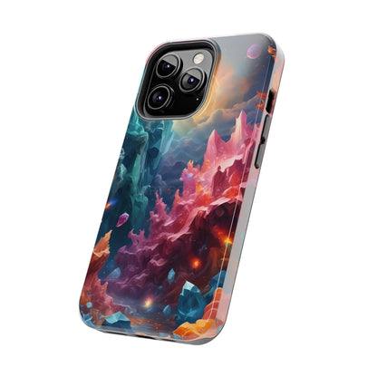 Celestial Crystal World Tough Phone Cases | Galaxy Art | Unique Phone Covers | Space-Themed Accessories | Gifts