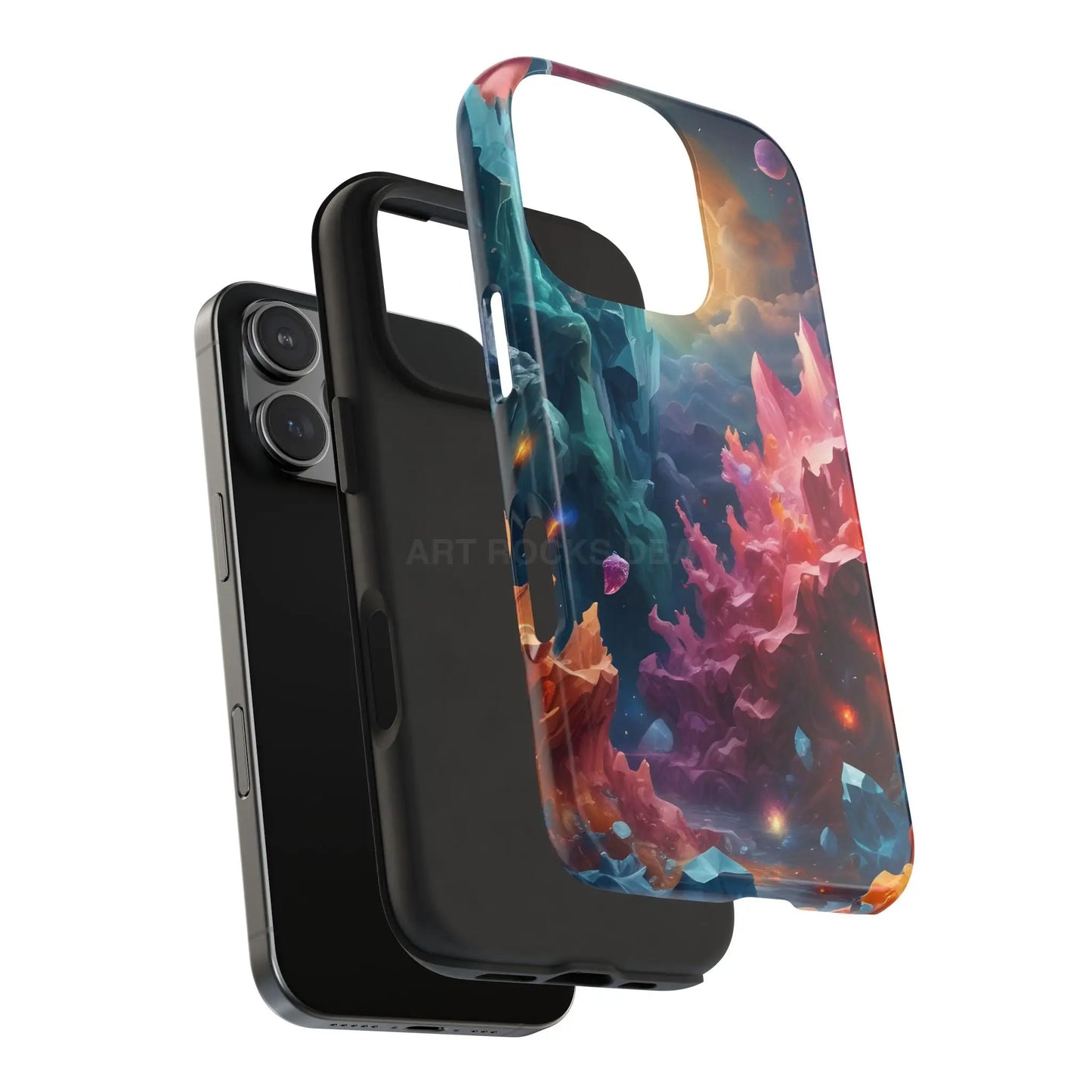 Celestial Crystal World Tough Phone Cases | Galaxy Art | Unique Phone Covers | Space-Themed Accessories | Gifts