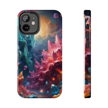 Celestial Crystal World Tough Phone Cases | Galaxy Art | Unique Phone Covers | Space-Themed Accessories | Gifts