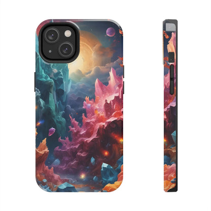 Celestial Crystal World Tough Phone Cases | Galaxy Art | Unique Phone Covers | Space-Themed Accessories | Gifts