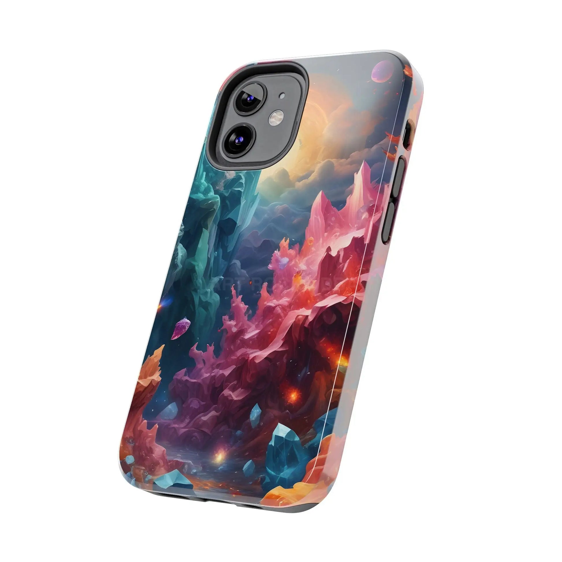 Celestial Crystal World Tough Phone Cases | Galaxy Art | Unique Phone Covers | Space-Themed Accessories | Gifts
