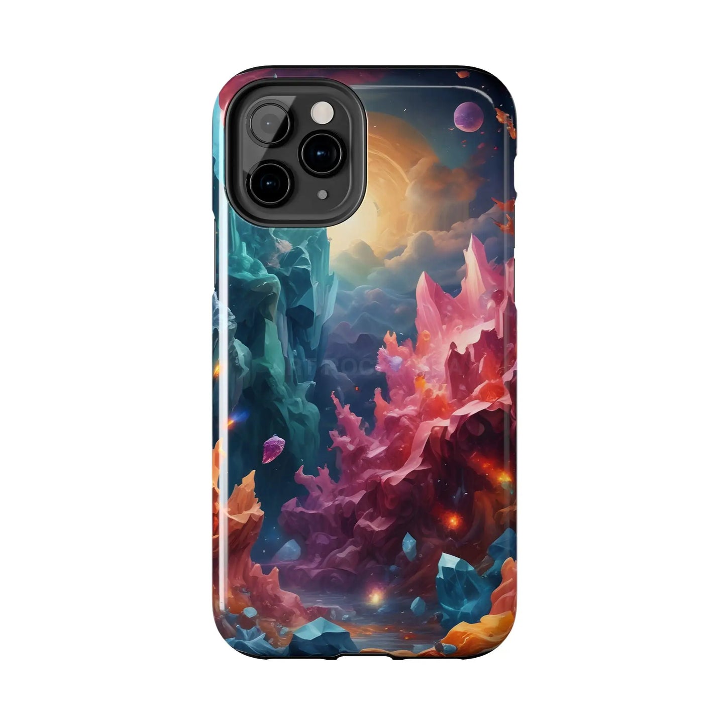 Celestial Crystal World Tough Phone Cases | Galaxy Art | Unique Phone Covers | Space-Themed Accessories | Gifts