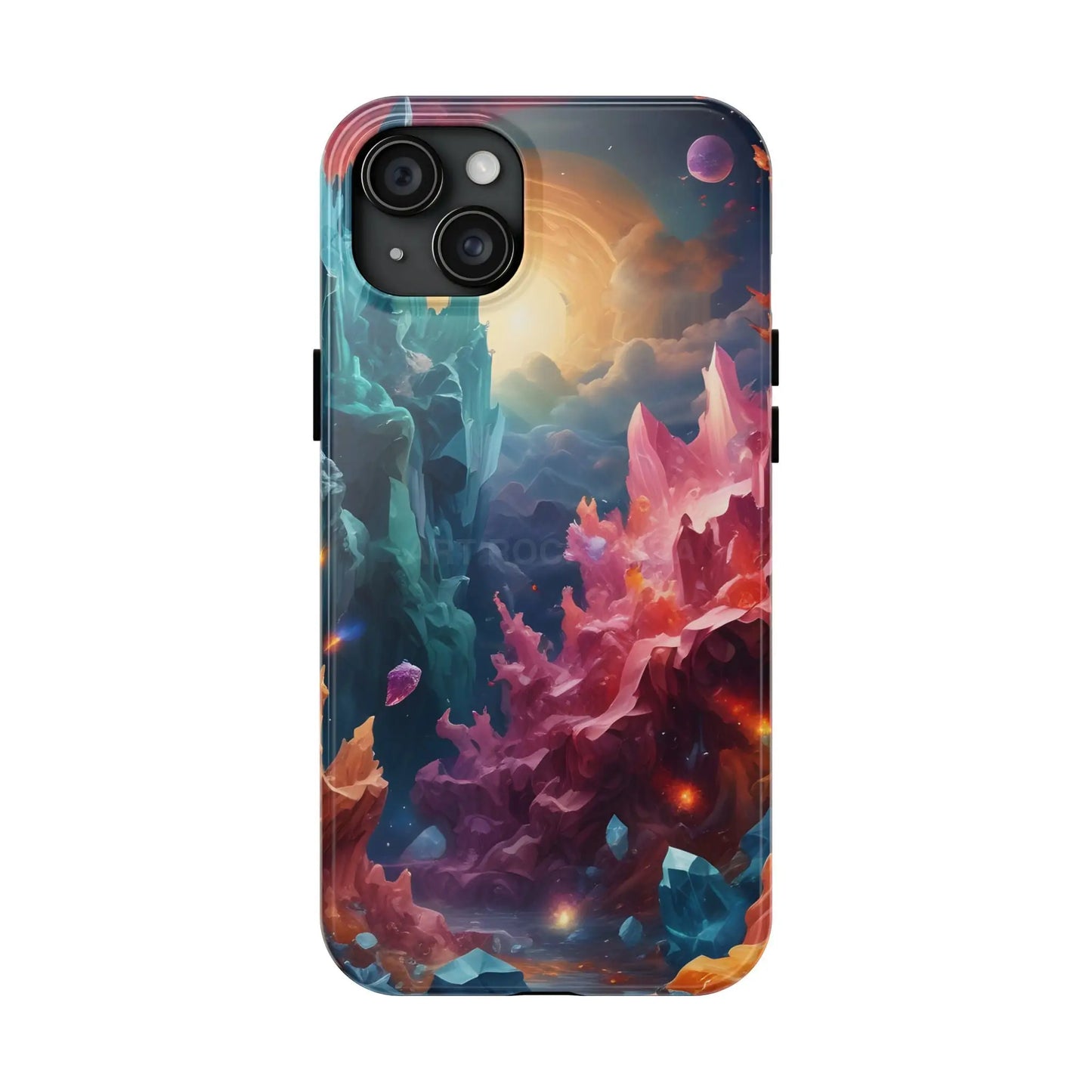 Celestial Crystal World Tough Phone Cases | Galaxy Art | Unique Phone Covers | Space-Themed Accessories | Gifts
