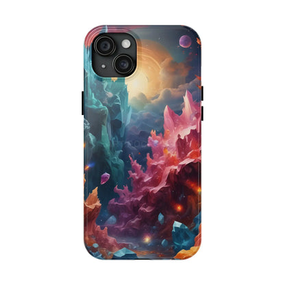 Celestial Crystal World Tough Phone Cases | Galaxy Art | Unique Phone Covers | Space-Themed Accessories | Gifts