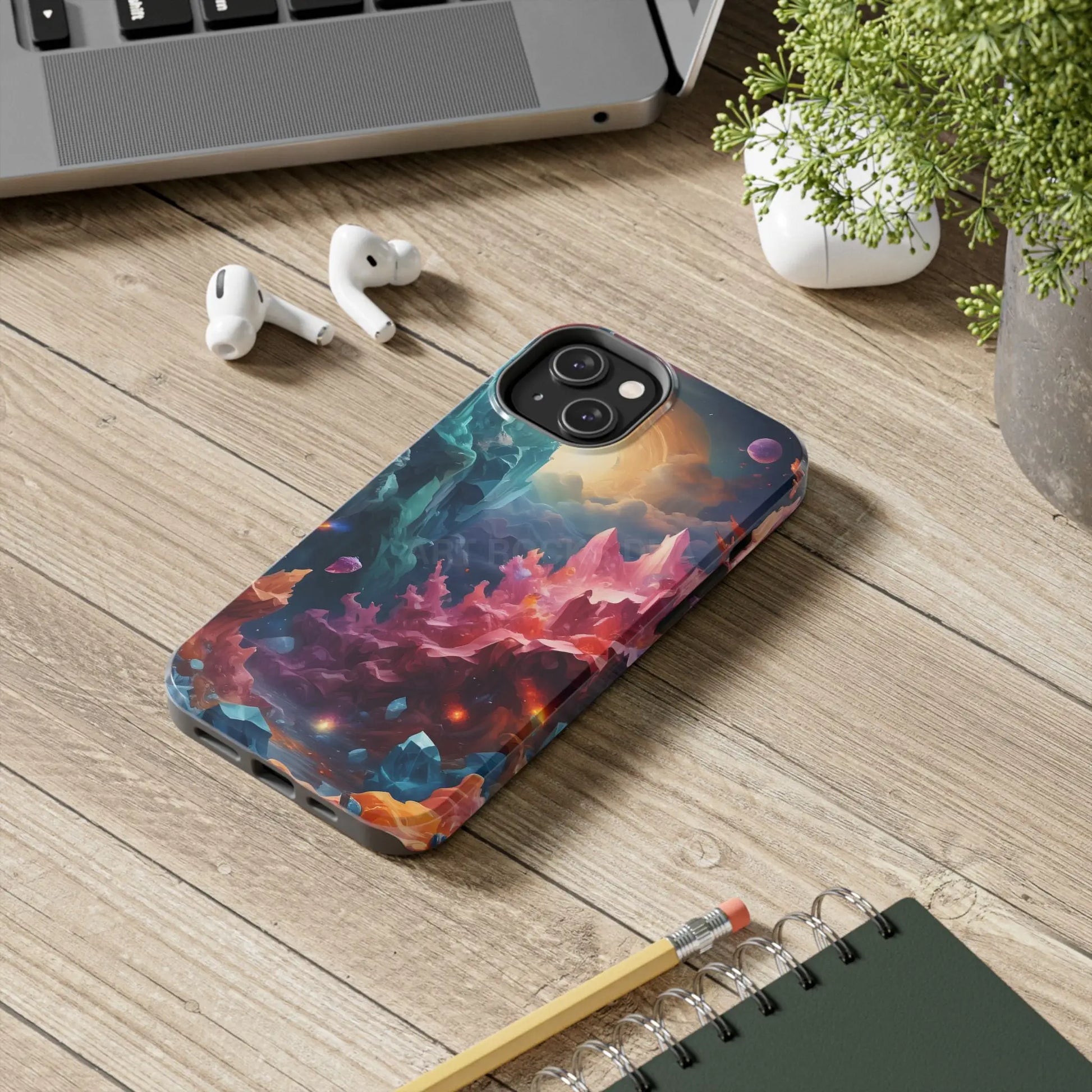 Celestial Crystal World Tough Phone Cases | Galaxy Art | Unique Phone Covers | Space-Themed Accessories | Gifts