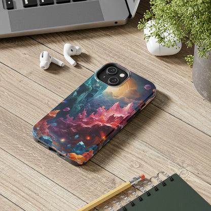 Celestial Crystal World Tough Phone Cases | Galaxy Art | Unique Phone Covers | Space-Themed Accessories | Gifts