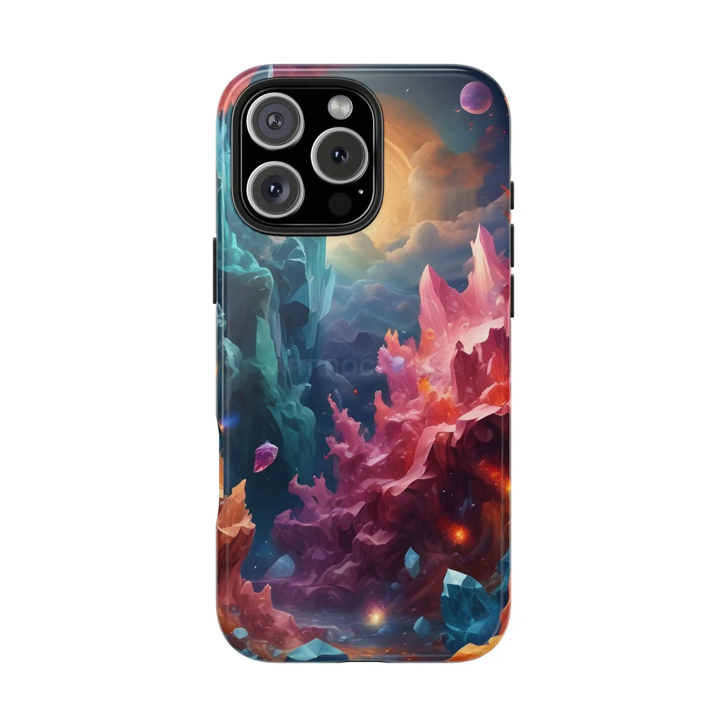 Celestial Crystal World Tough Phone Cases | Galaxy Art | Unique Phone Covers | Space-Themed Accessories | Gifts