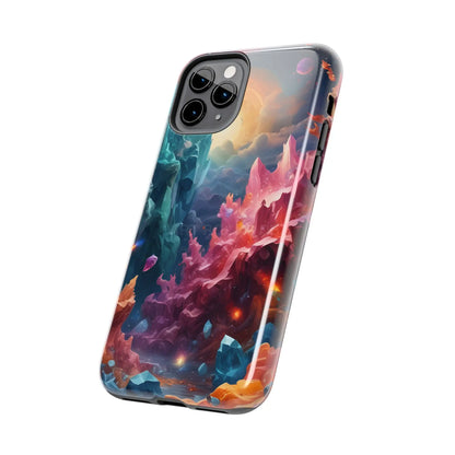 Celestial Crystal World Tough Phone Cases | Galaxy Art | Unique Phone Covers | Space-Themed Accessories | Gifts