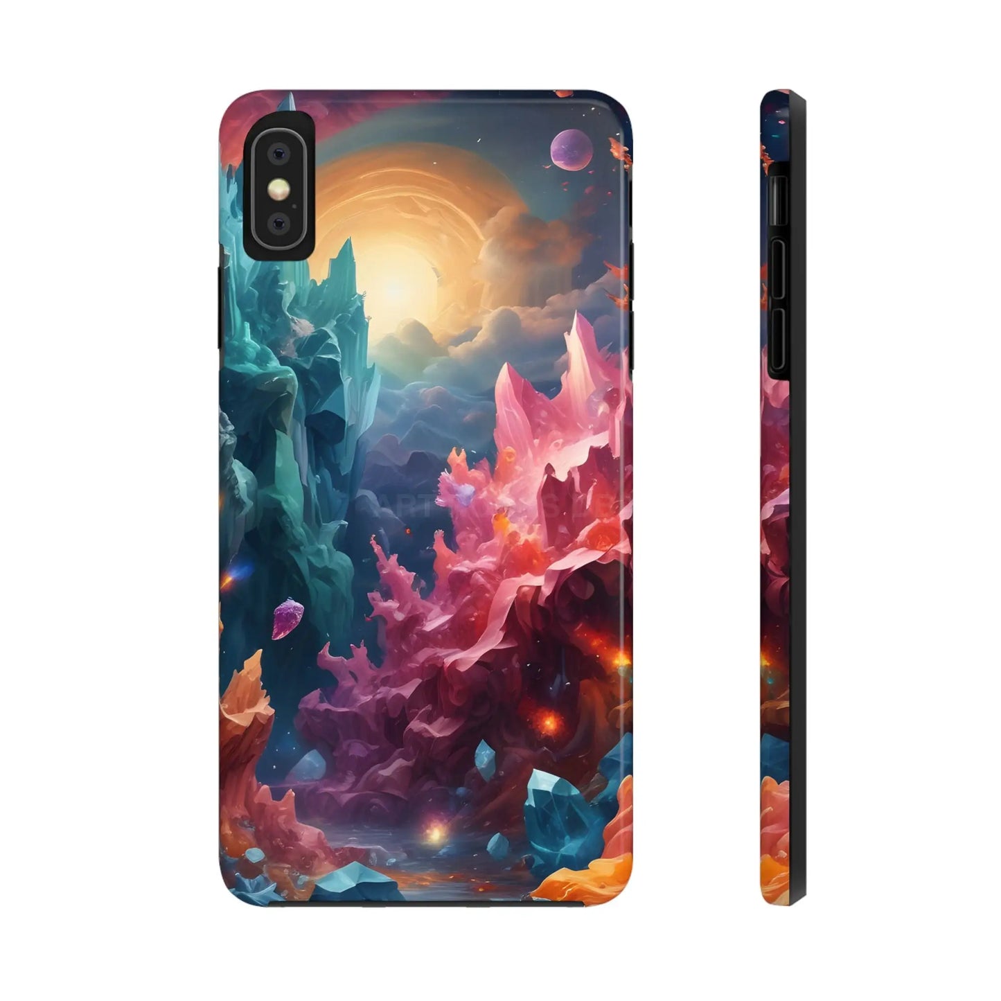 Celestial Crystal World Tough Phone Cases | Galaxy Art | Unique Phone Covers | Space-Themed Accessories | Gifts