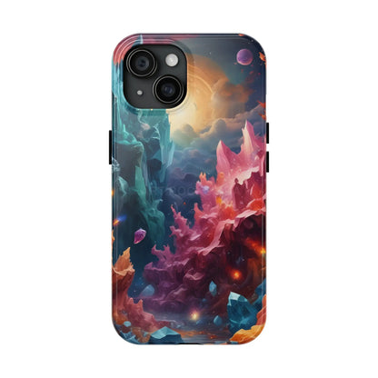 Celestial Crystal World Tough Phone Cases | Galaxy Art | Unique Phone Covers | Space-Themed Accessories | Gifts
