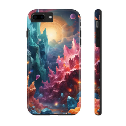 Celestial Crystal World Tough Phone Cases | Galaxy Art | Unique Phone Covers | Space-Themed Accessories | Gifts