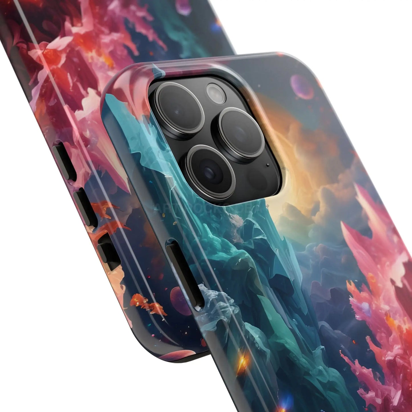 Celestial Crystal World Tough Phone Cases | Galaxy Art | Unique Phone Covers | Space-Themed Accessories | Gifts