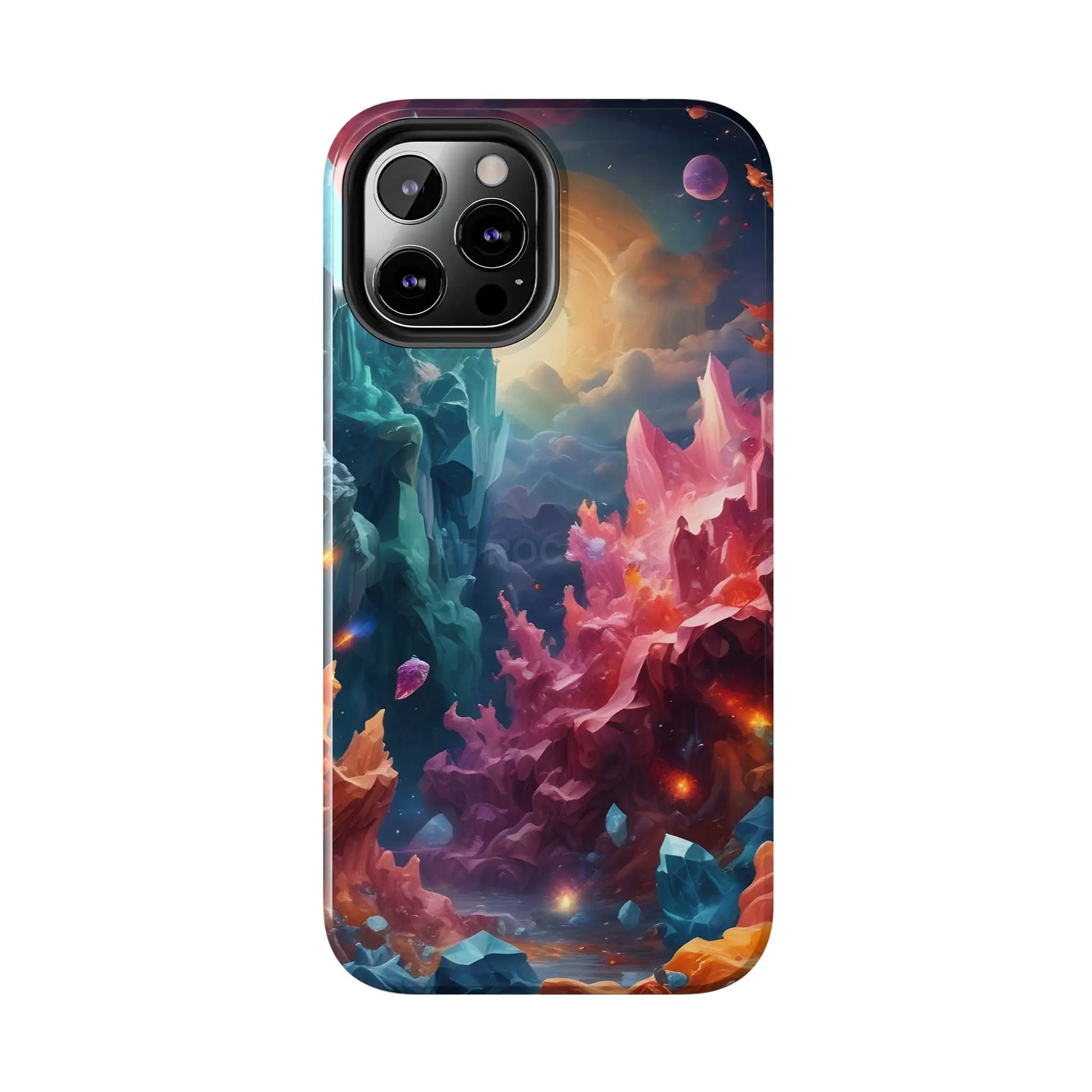 Celestial Crystal World Tough Phone Cases | Galaxy Art | Unique Phone Covers | Space-Themed Accessories | Gifts