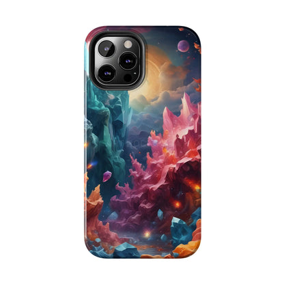 Celestial Crystal World Tough Phone Cases | Galaxy Art | Unique Phone Covers | Space-Themed Accessories | Gifts