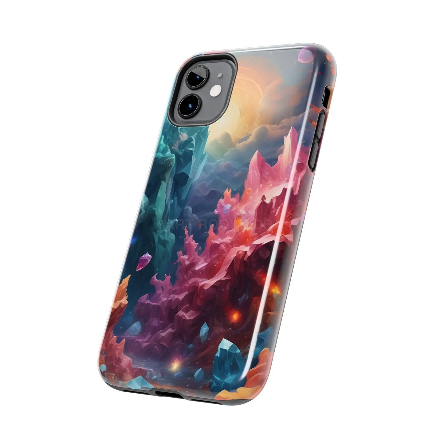 Celestial Crystal World Tough Phone Cases | Galaxy Art | Unique Phone Covers | Space-Themed Accessories | Gifts