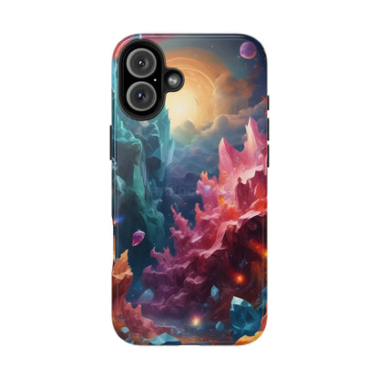 Celestial Crystal World Tough Phone Cases | Galaxy Art | Unique Phone Covers | Space-Themed Accessories | Gifts