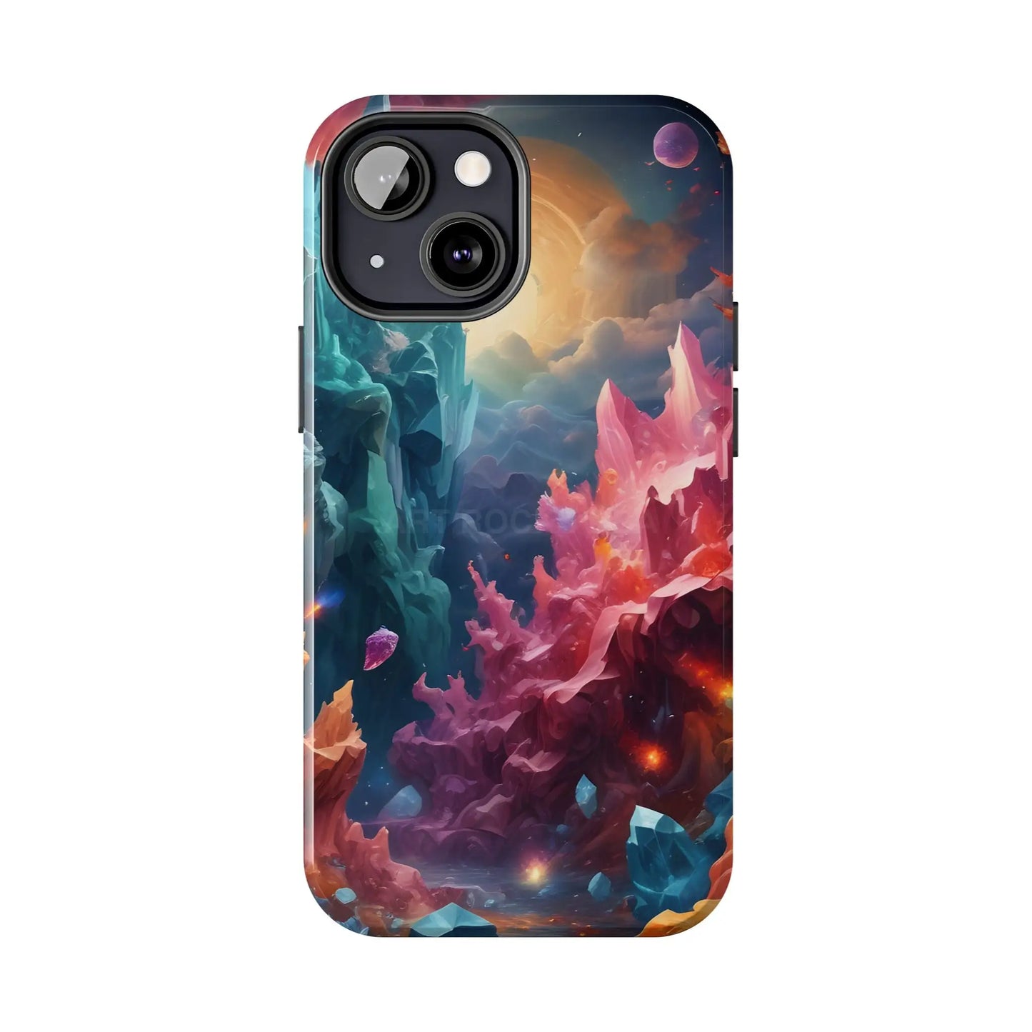 Celestial Crystal World Tough Phone Cases | Galaxy Art | Unique Phone Covers | Space-Themed Accessories | Gifts