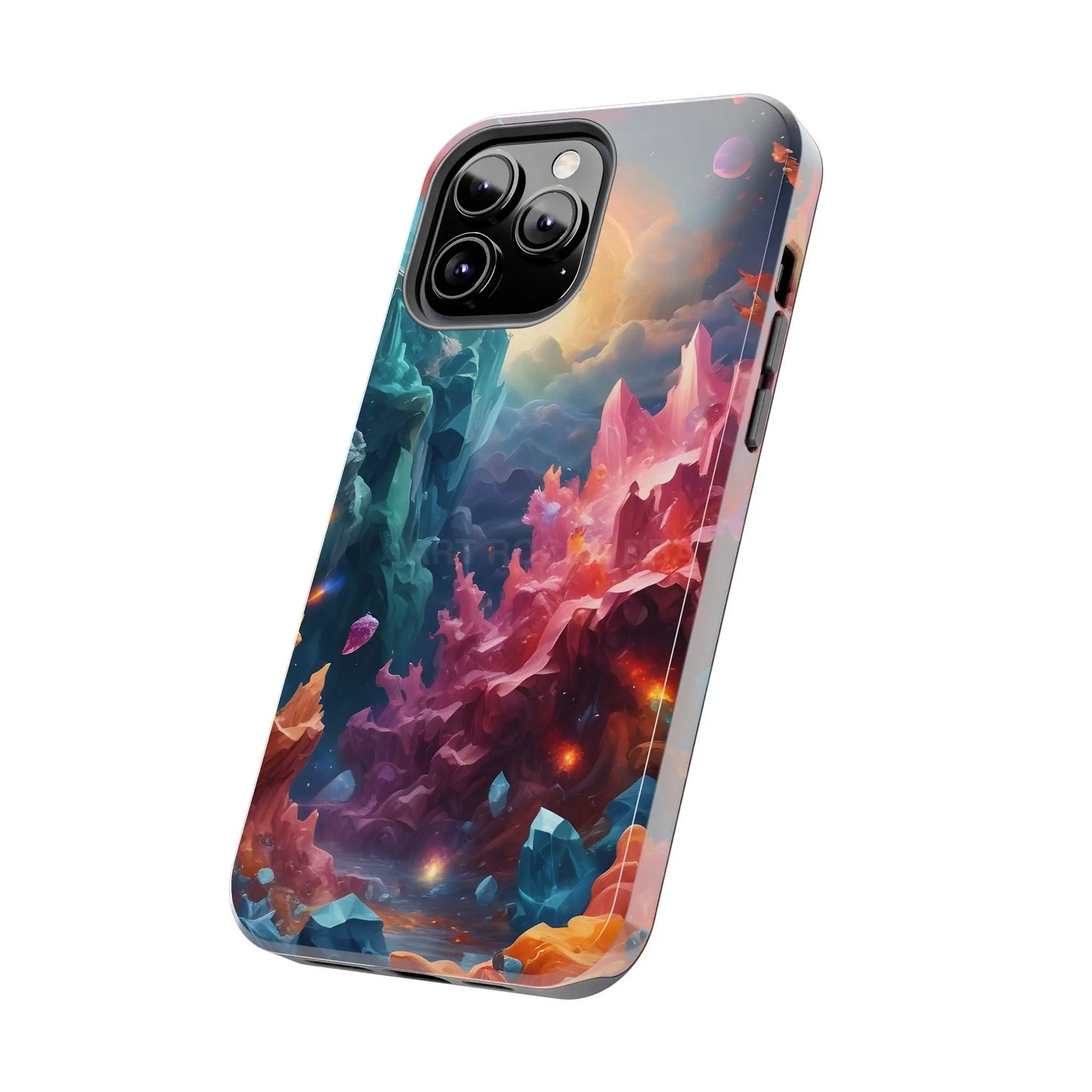 Celestial Crystal World Tough Phone Cases | Galaxy Art | Unique Phone Covers | Space-Themed Accessories | Gifts