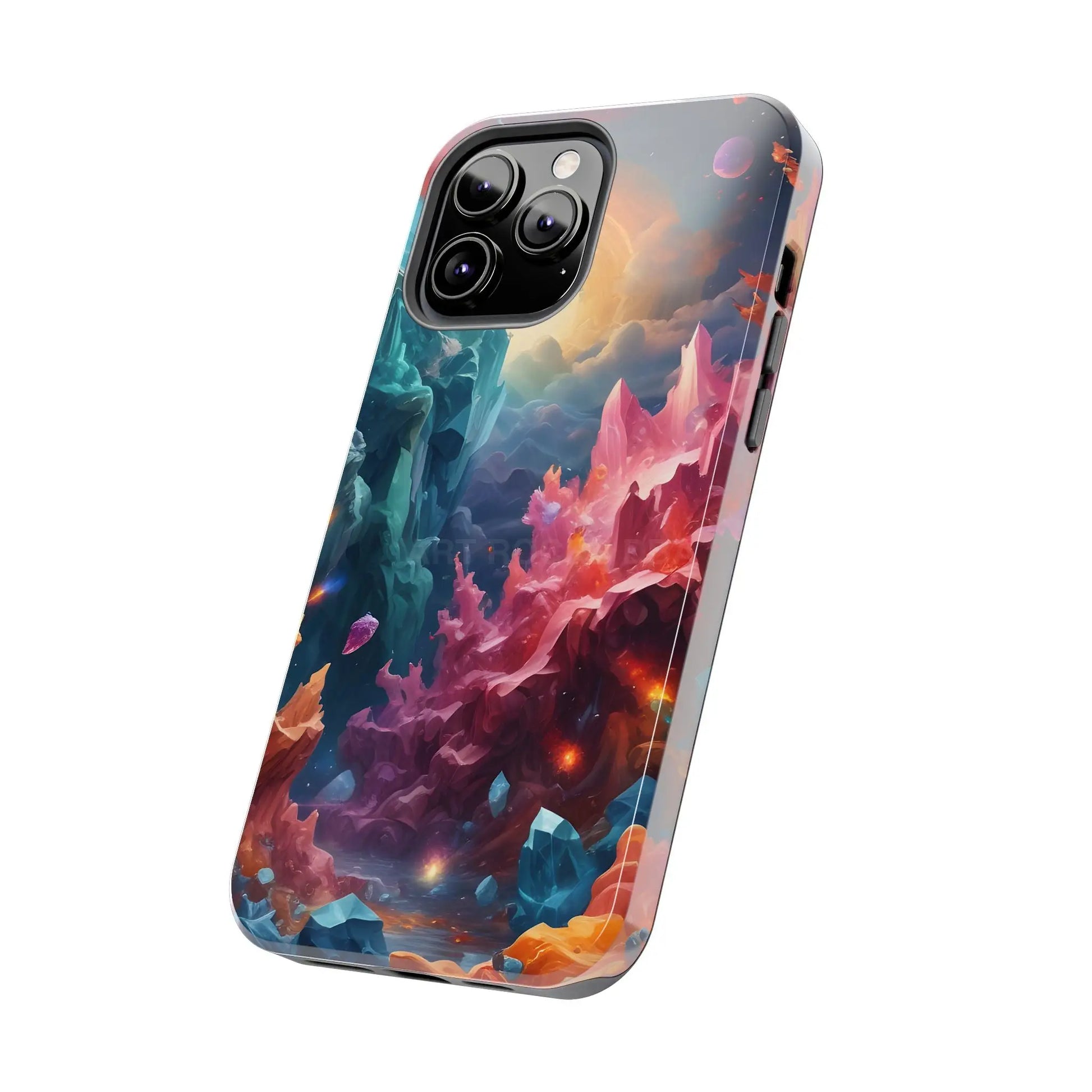 Celestial Crystal World Tough Phone Cases | Galaxy Art | Unique Phone Covers | Space-Themed Accessories | Gifts