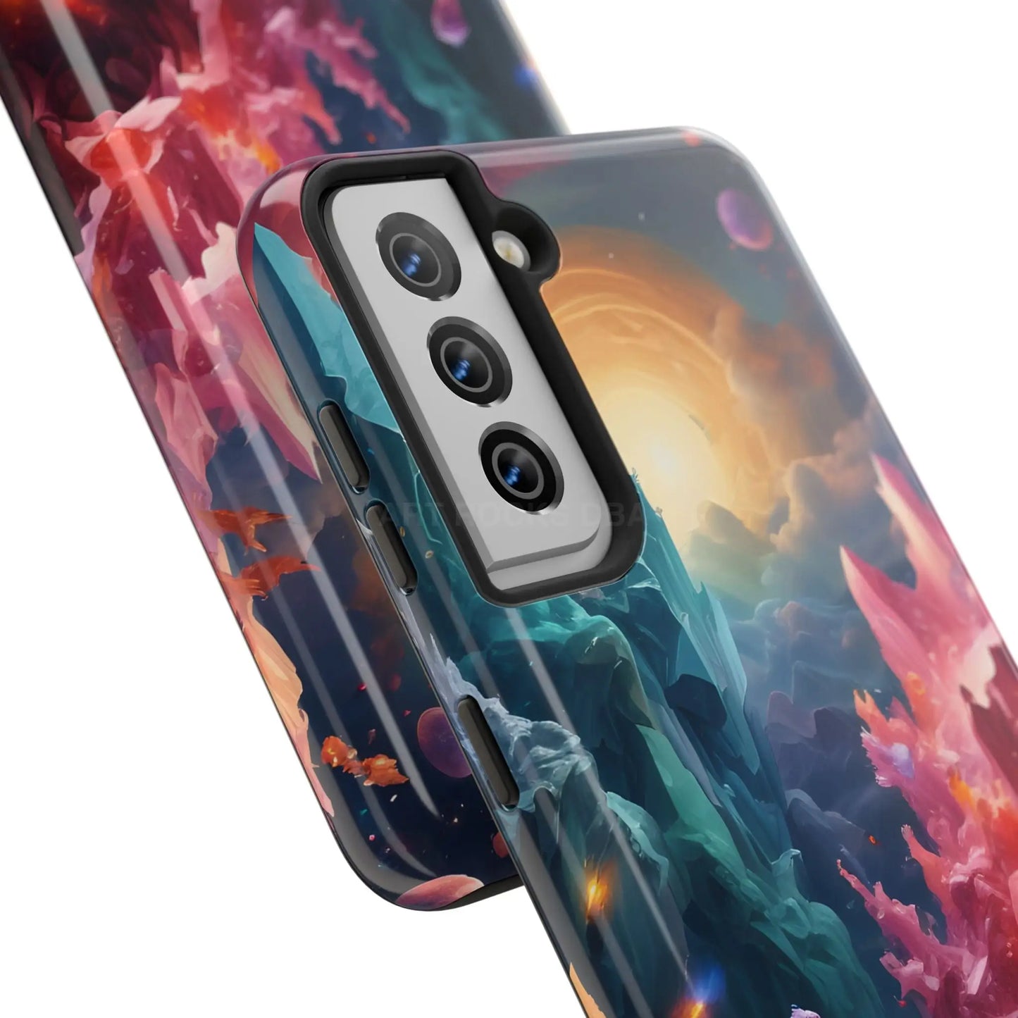 Celestial Crystal World Tough Phone Cases | Galaxy Art | Unique Phone Covers | Space-Themed Accessories | Gifts