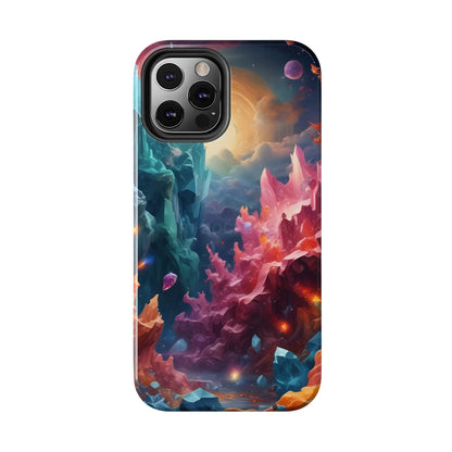 Celestial Crystal World Tough Phone Cases | Galaxy Art | Unique Phone Covers | Space-Themed Accessories | Gifts