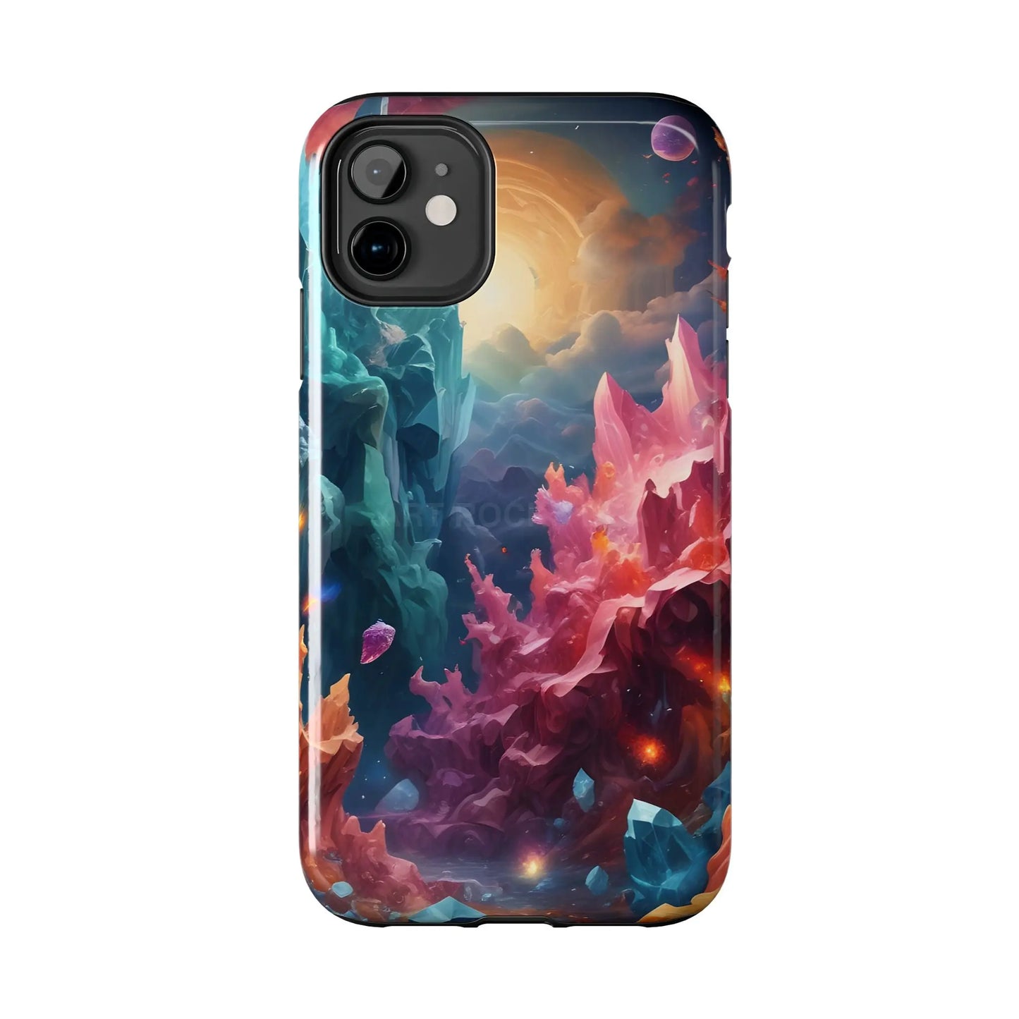 Celestial Crystal World Tough Phone Cases | Galaxy Art | Unique Phone Covers | Space-Themed Accessories | Gifts