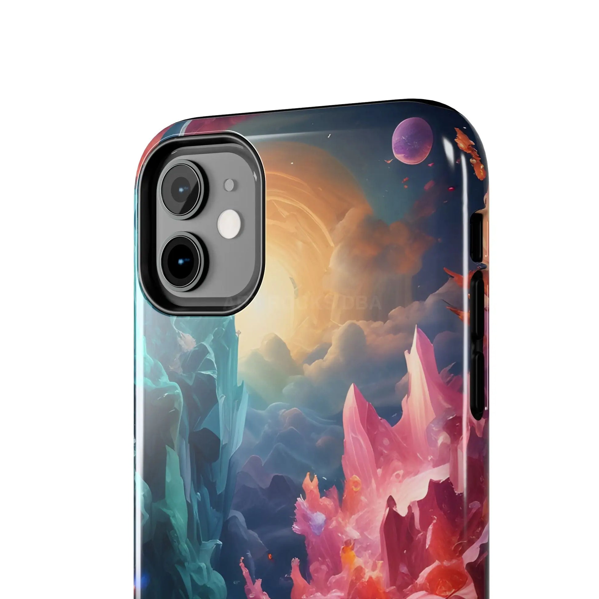 Celestial Crystal World Tough Phone Cases | Galaxy Art | Unique Phone Covers | Space-Themed Accessories | Gifts