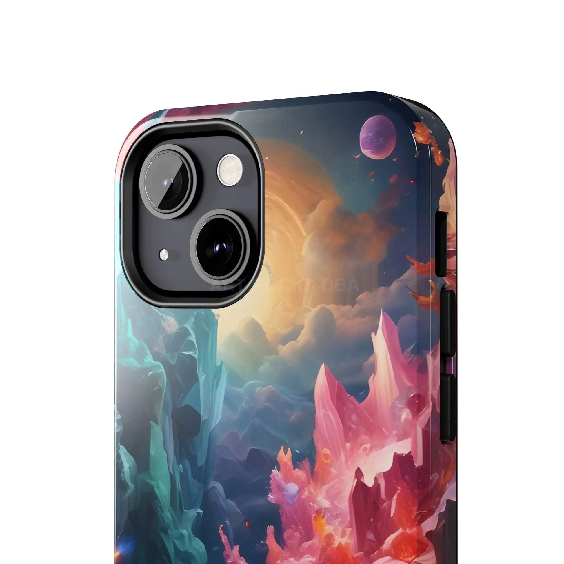 Celestial Crystal World Tough Phone Cases | Galaxy Art | Unique Phone Covers | Space-Themed Accessories | Gifts