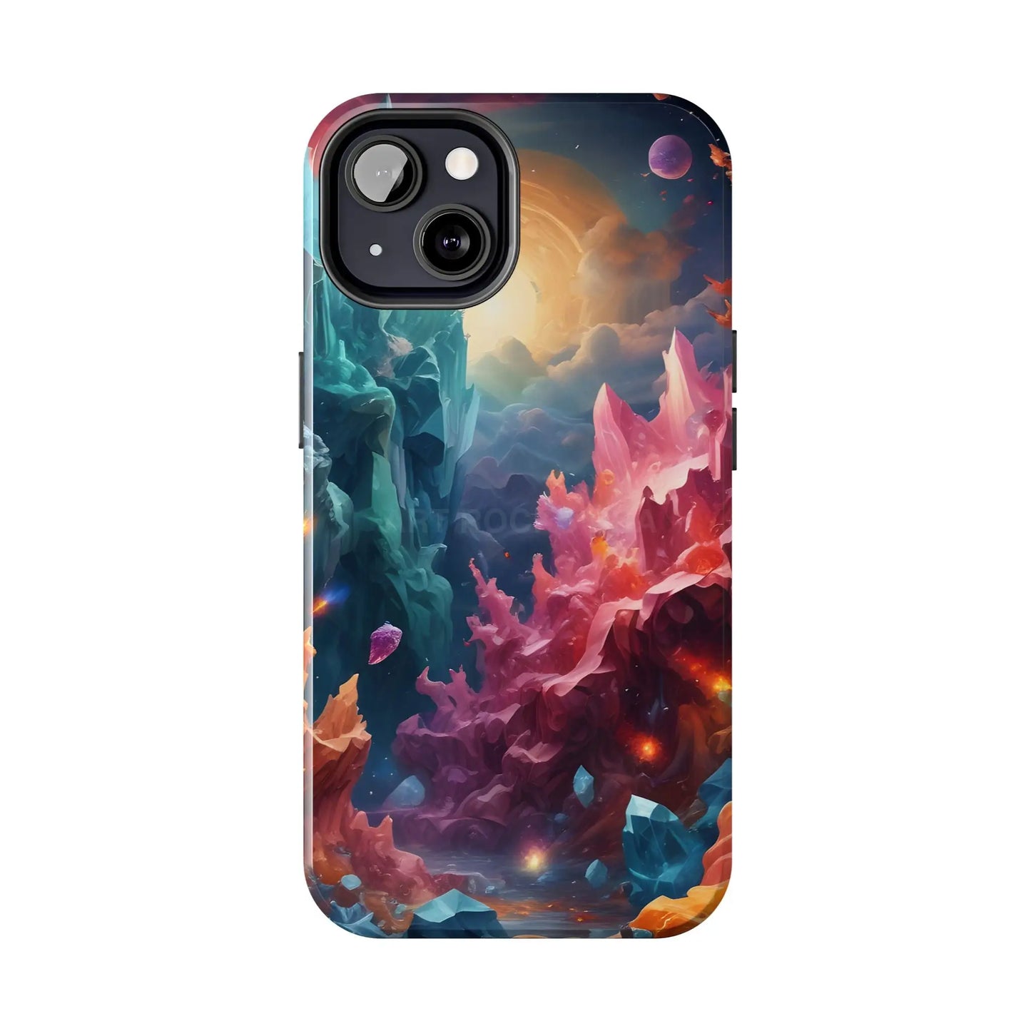 Celestial Crystal World Tough Phone Cases | Galaxy Art | Unique Phone Covers | Space-Themed Accessories | Gifts