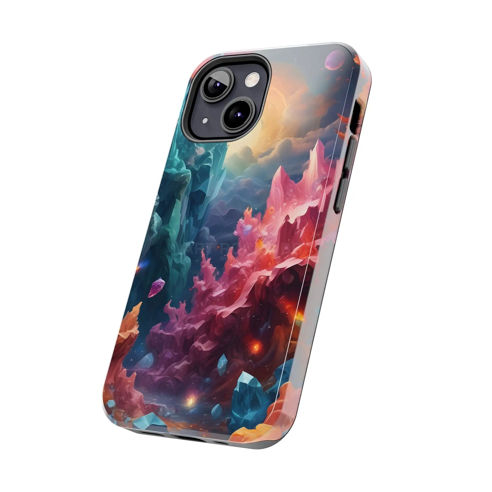 Celestial Crystal World Tough Phone Cases | Galaxy Art | Unique Phone Covers | Space-Themed Accessories | Gifts