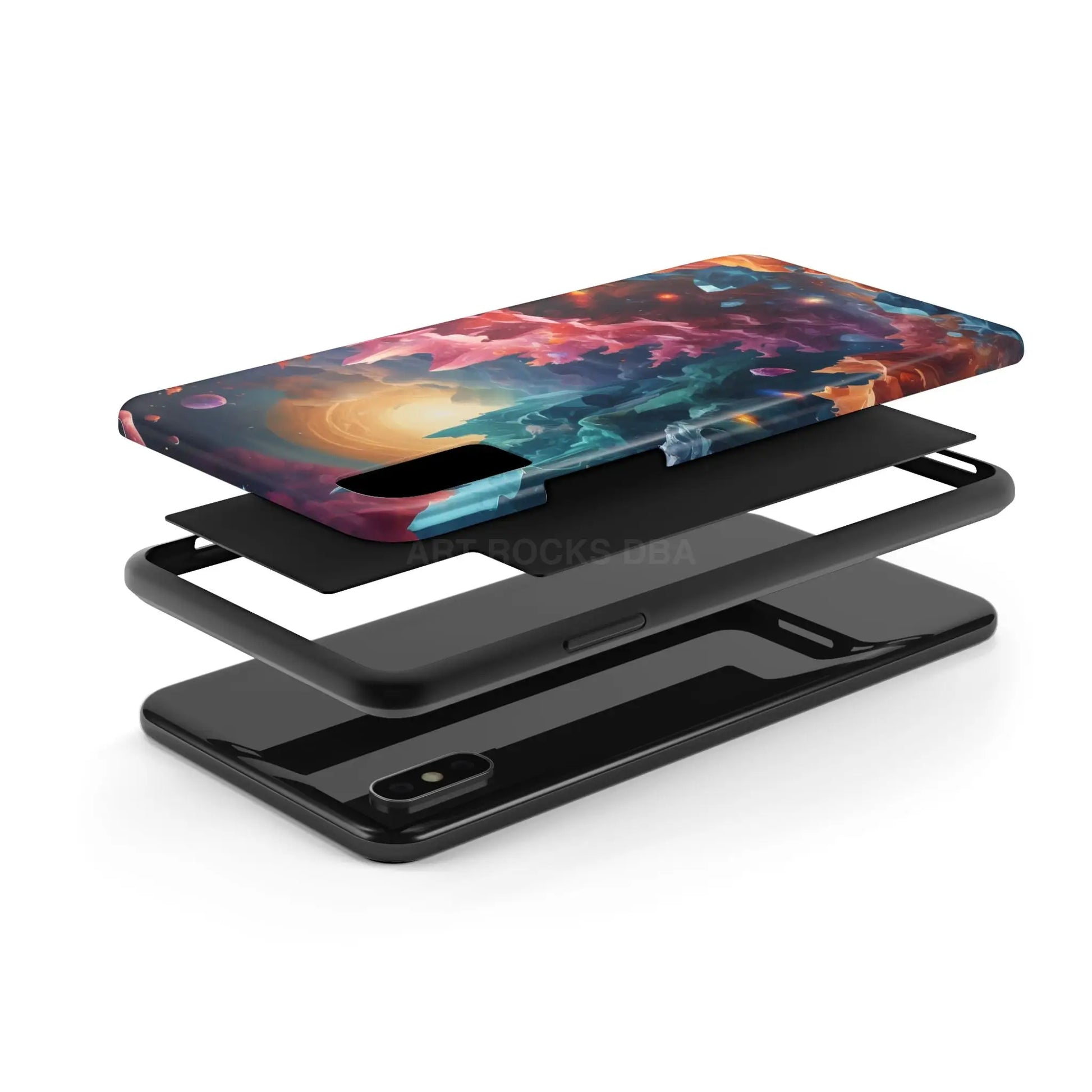 Celestial Crystal World Tough Phone Cases | Galaxy Art | Unique Phone Covers | Space-Themed Accessories | Gifts