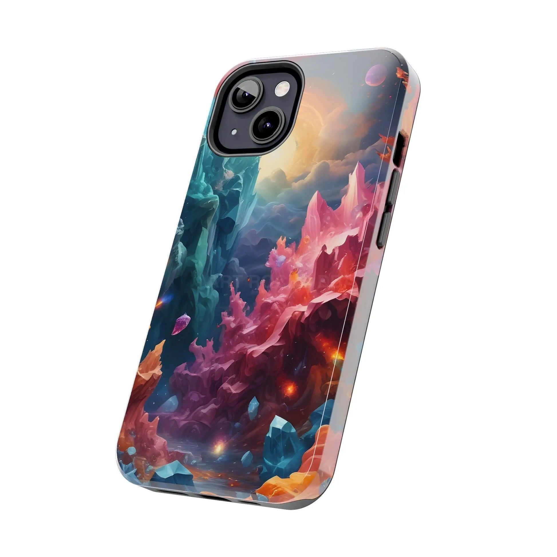 Celestial Crystal World Tough Phone Cases | Galaxy Art | Unique Phone Covers | Space-Themed Accessories | Gifts