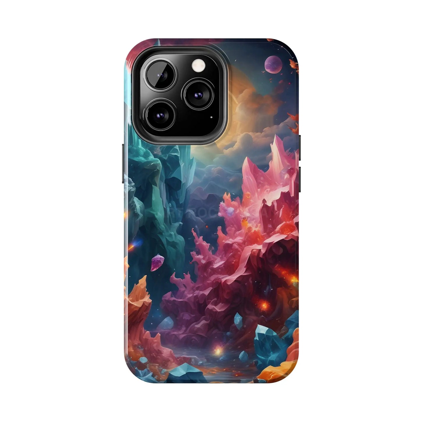 Celestial Crystal World Tough Phone Cases | Galaxy Art | Unique Phone Covers | Space-Themed Accessories | Gifts