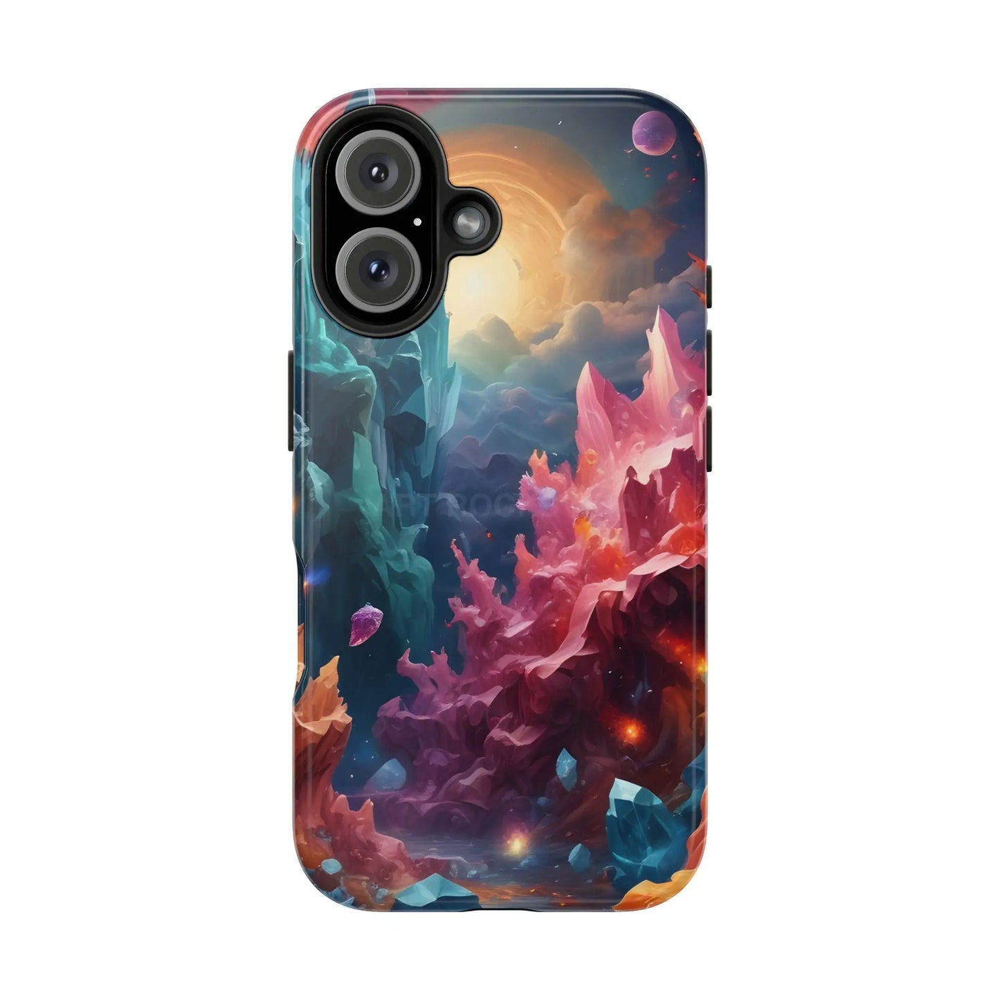 Celestial Crystal World Tough Phone Cases | Galaxy Art | Unique Phone Covers | Space-Themed Accessories | Gifts