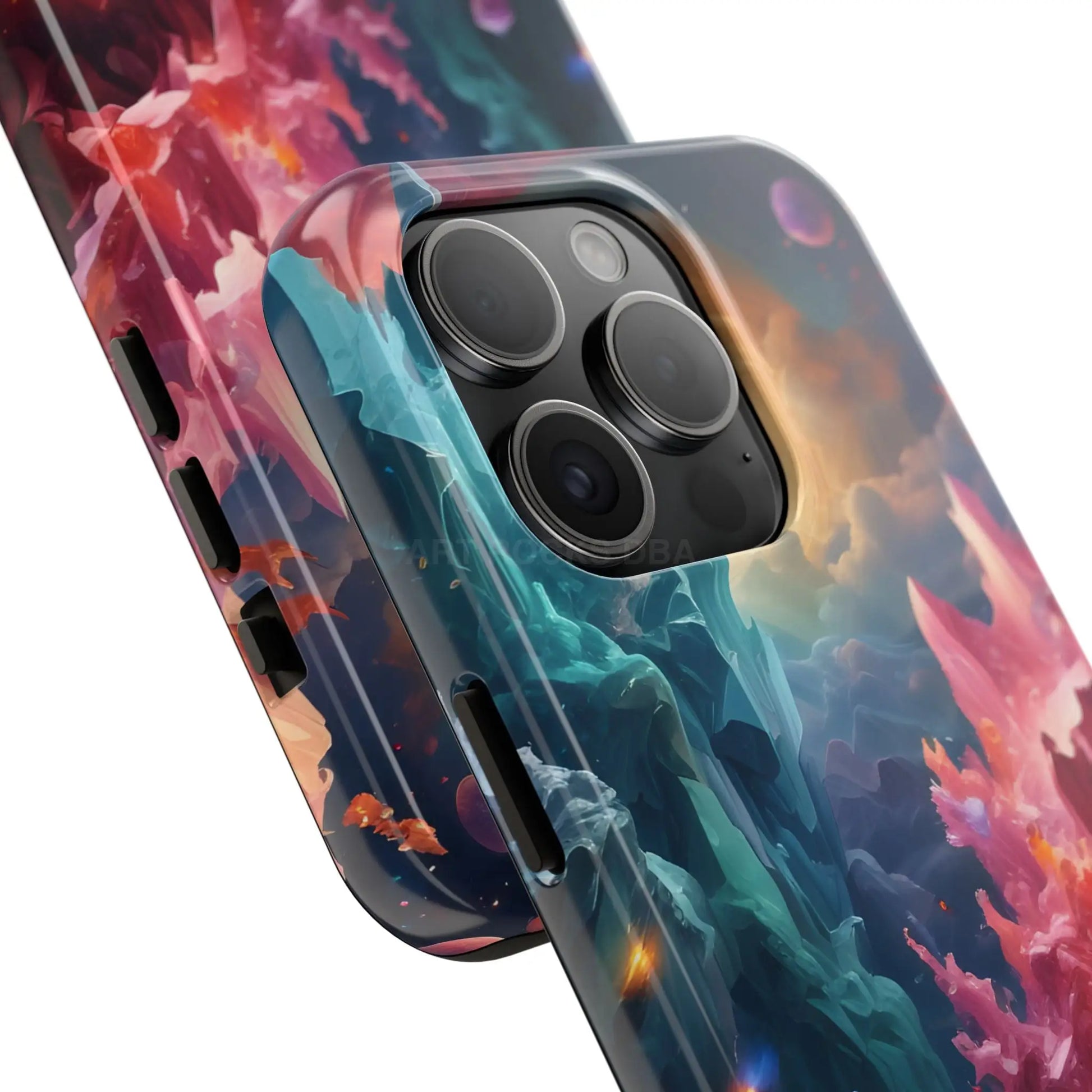 Celestial Crystal World Tough Phone Cases | Galaxy Art | Unique Phone Covers | Space-Themed Accessories | Gifts